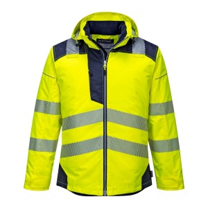CASACO IMPERMEÁVEL AMARELO AV/AZUL ESC T400